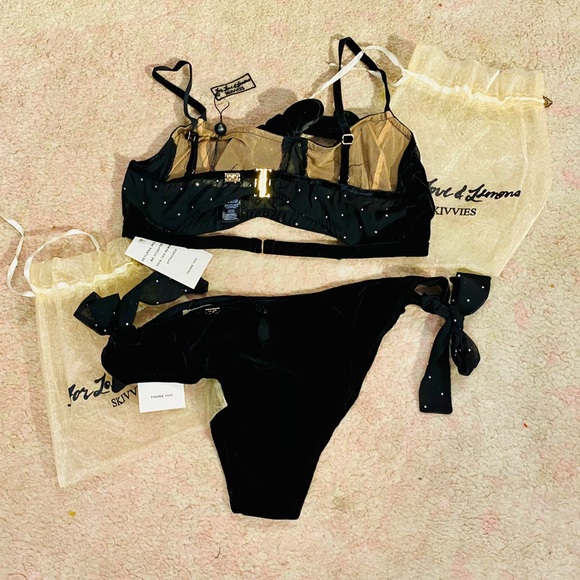 🍋FL&Ls🍋Lucky Dice Bow Bra&Panty Set-Large - Picture 12 of 16